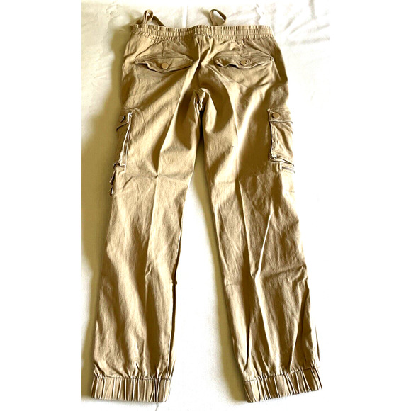 Men's Cargo Jogger Pants Soft Cotton Twill With Stretch Comfort Lounge Active - Picture 2 of 12